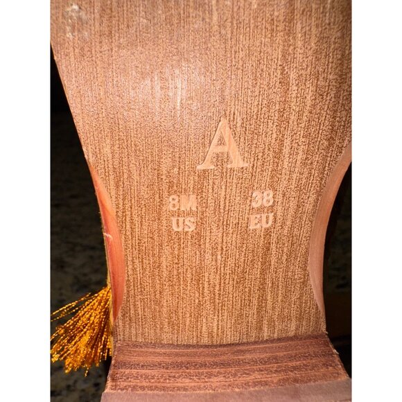 Anthropologie Fringed Booties Suede Ankle Boots Tassel Western Coastal Cowgirl 8 - Picture 5 of 12